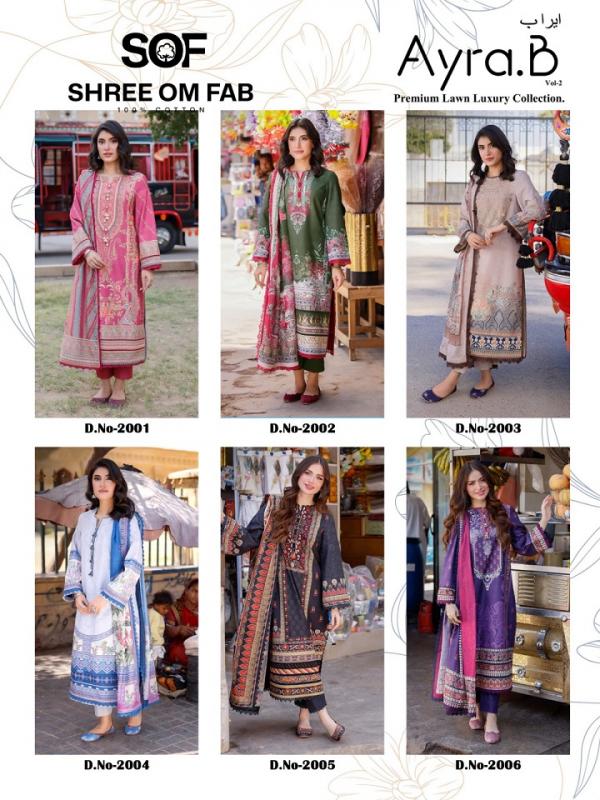 Sof Ayra B Vol-2 – Premium lawn luxury Collection